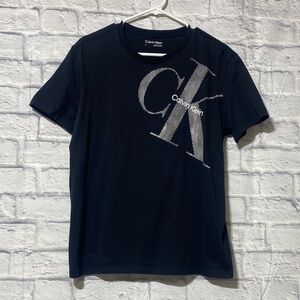 Calvin Klein Black Tee with White CK Logo